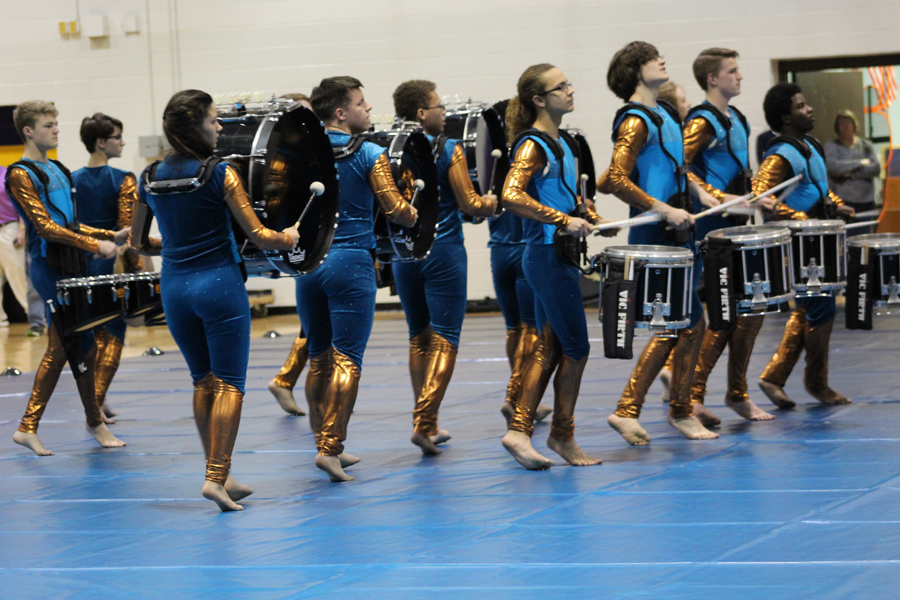 Indoor Percussion performs their show