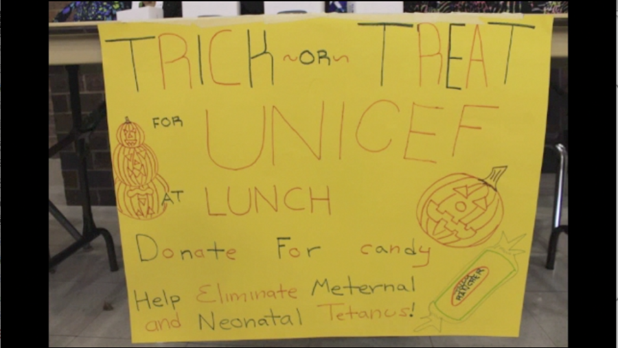 West students participate in the UNICEF halloween fundraiser