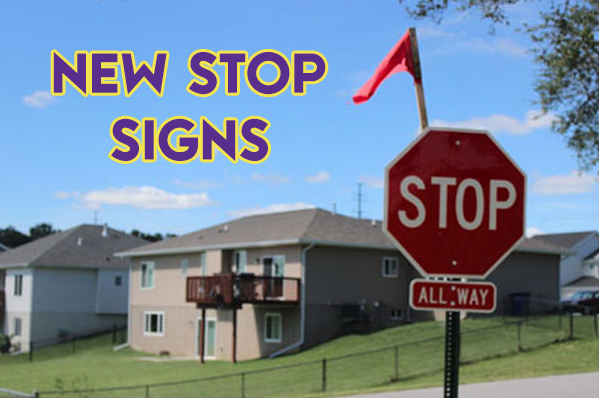Sarpy county installs stop signs at 13th and Kasper