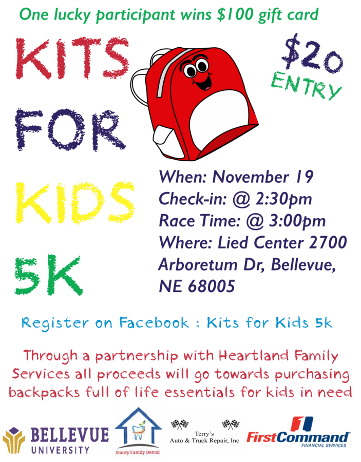 This flyer provides the details of the 5K fundraiser.