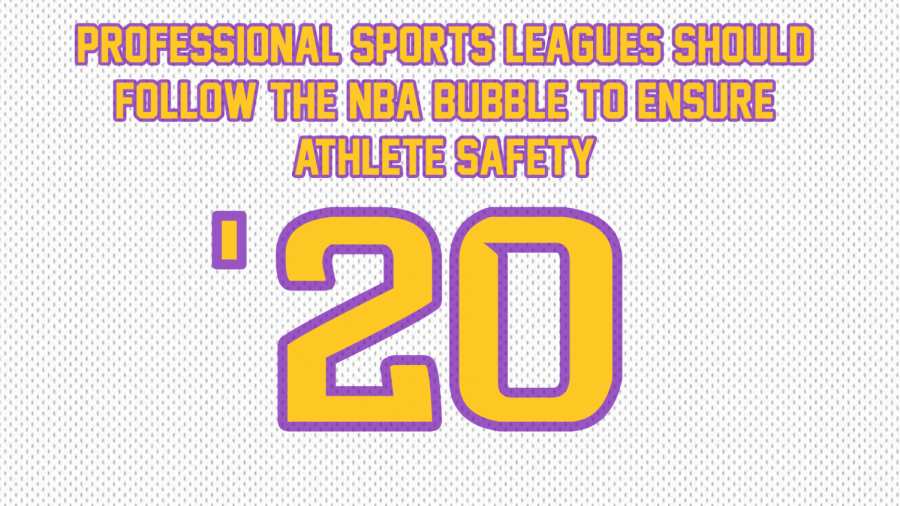 Professional sports leagues should follow the NBA bubble to ensure athlete safety