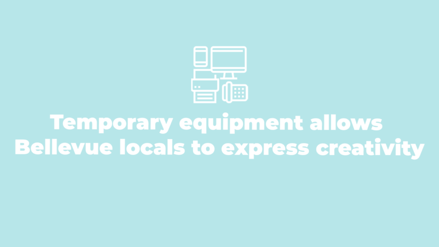 Temporary equipment allows Bellevue locals to express creativity