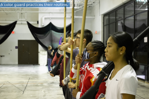 Photo Essay: Presenting the colors: JROTC color guard practices for upcoming performance
