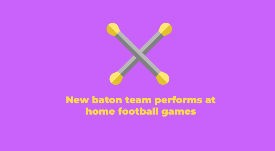 New baton team performs at home football games