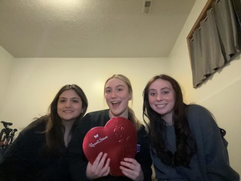Hot Takes: Addi Stueve with guests Rylee Craig and Nadia Karim sample Valentines Day chocolate