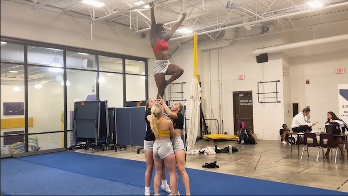Cheer team prepares for upcoming regional competitions