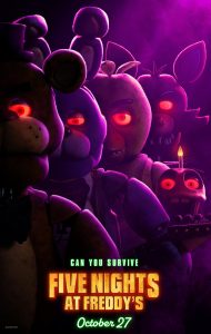 The film follows a troubled security guard as he begins working at Freddy Fazbear’s Pizza. While spending his first night on the job, he realizes the night shift at Freddy’s won’t be so easy to make it through.