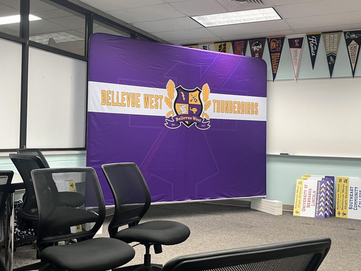 The career center is rearranged into a signing day environment on May 3.