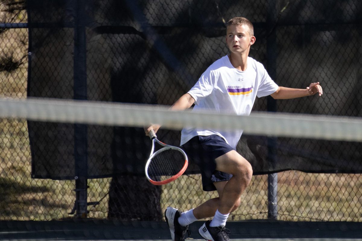 Sophomore Owen Arko runs for the ball.