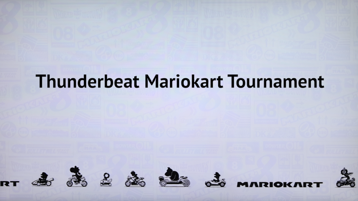 Thunderbeat participates in a Mariokart tournament