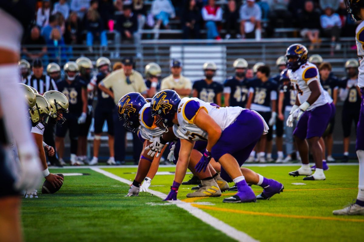 Defense prepares to tackle Elkhorn South’s offense.